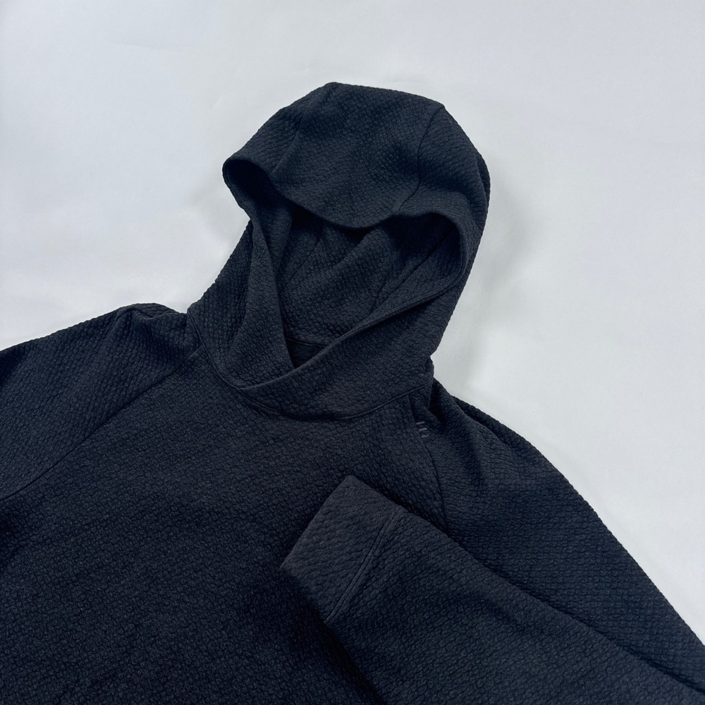 Lululemon At Ease Hoodie Mens Small S Textured Double Knit Heathered Pullover